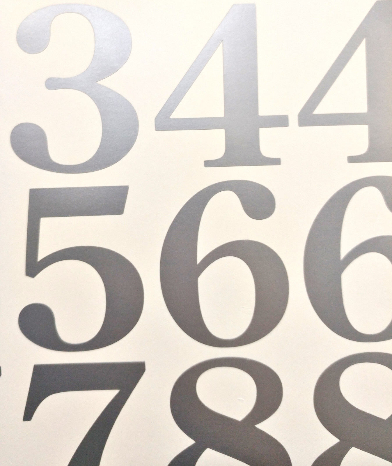 Lot of 20 – Century Classic Font, Mailbox Numbers, Cars, Door , Gold, Black Whi