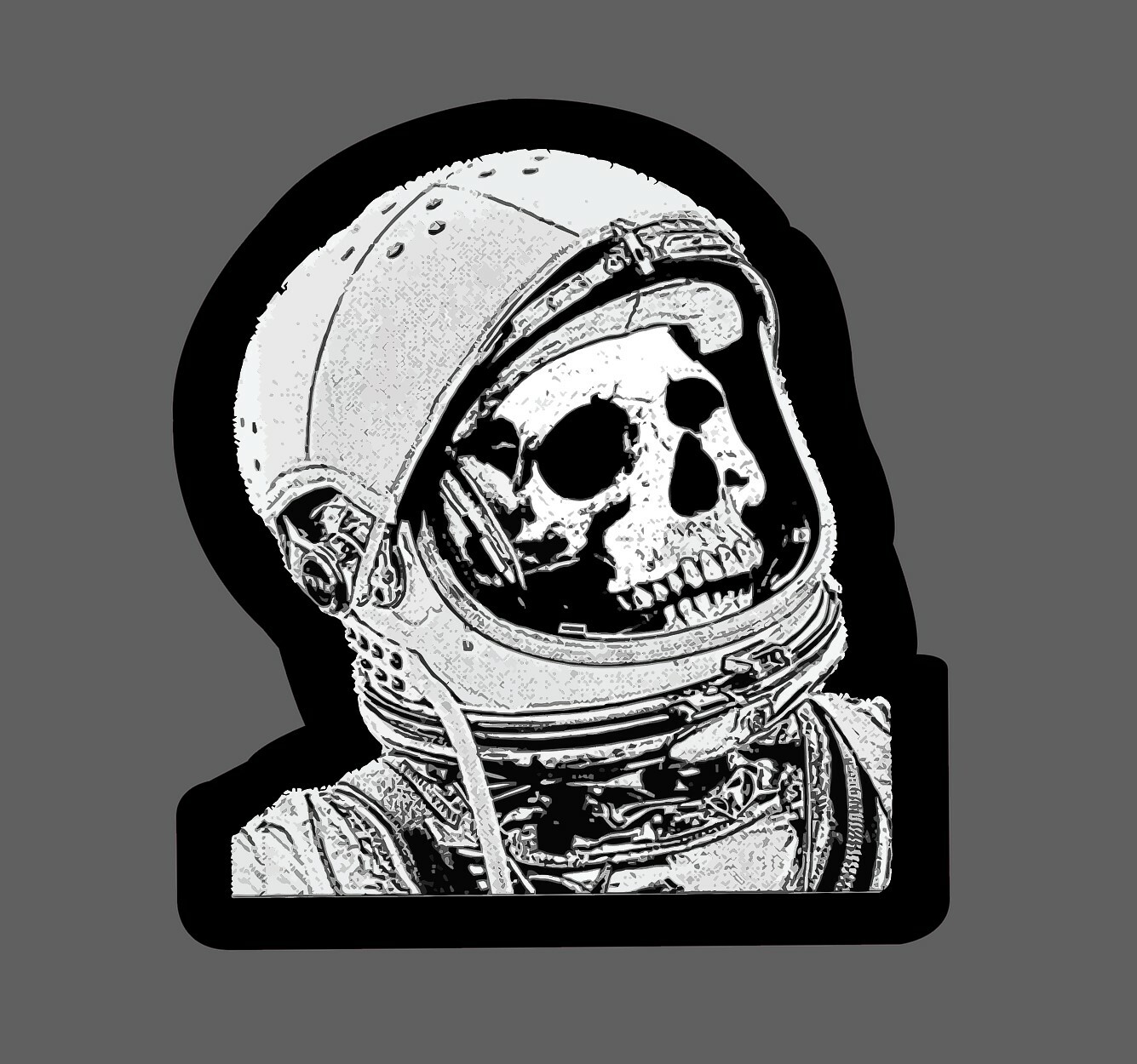 Skull Astronaut Sticker Space Waterproof – Buy Any 4 For $1.75 Each Storewide!
