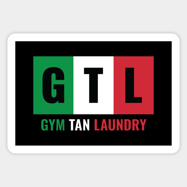Jersey Shore Gym Tan Laundry GTL Lifestyle Vinyl Decal Laptop Bumper Sticker