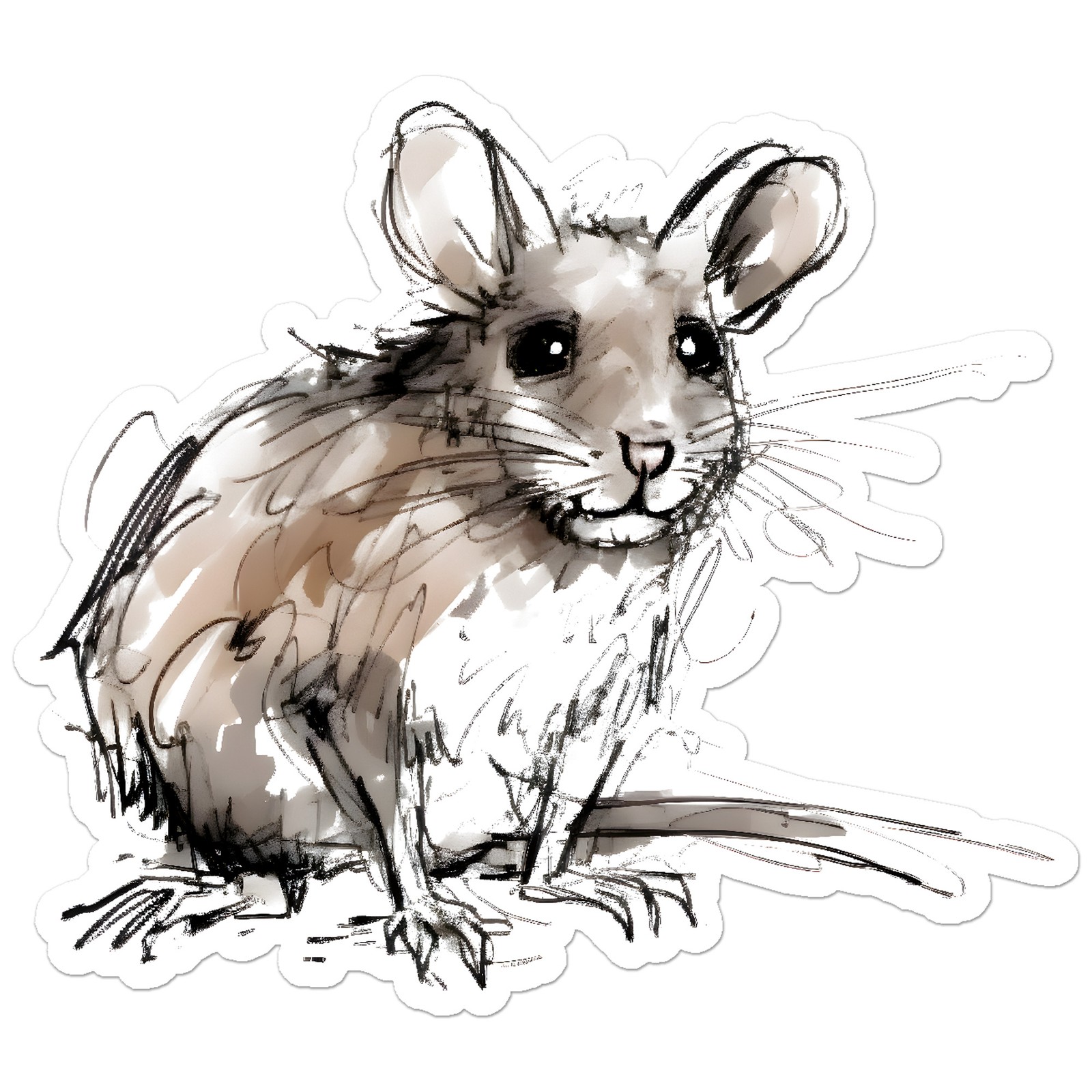 Cute Rat Mouse – Vinyl Decal Sticker – Car Window Laptop – ebn11078
