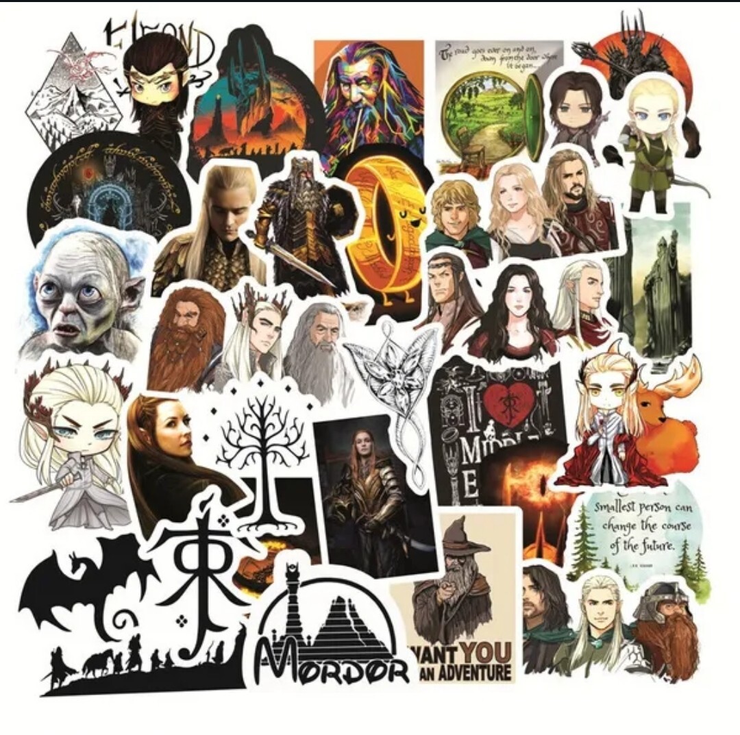 10 PCS Lord Of The Rings LOTR Movies (Unofficial) Stickers BRAND NEW