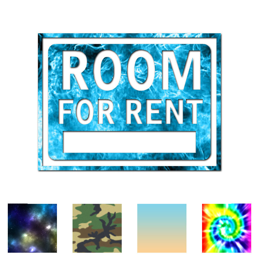 Room For Rent Business Sign – Decal Sticker – Multiple Patterns & Sizes ebn4002