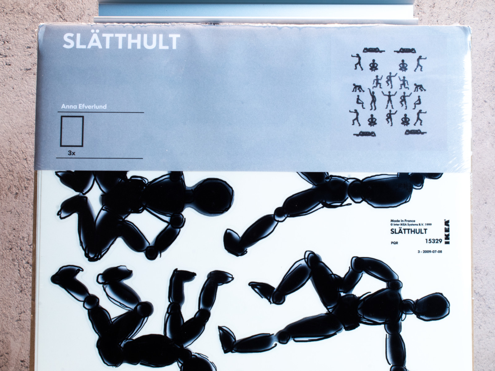 IKEA Body Decal Stick Figure Art Scrapbook Wall Decor Slatthult Anna Efverlund