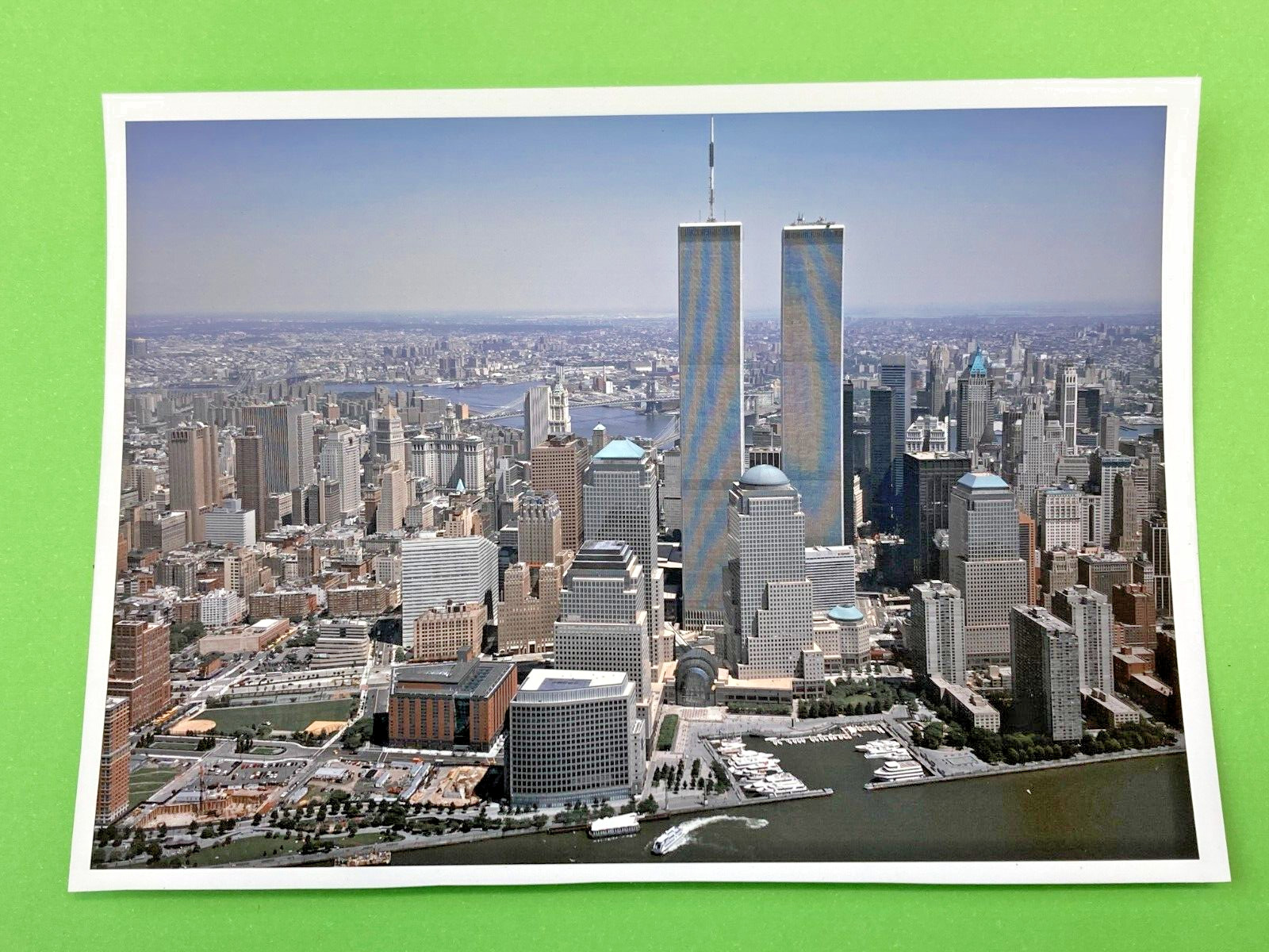 NY World Trade Center Sticker ~ 7-1/4" x 5-1/2" ~ MINT CONITION, Matte Finish