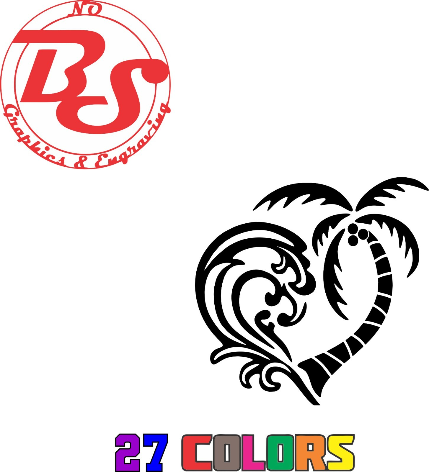 6" Beach Decal Ocean Salty Life Tropical Car Mermaid Sand Sea Palm Tree noBS
