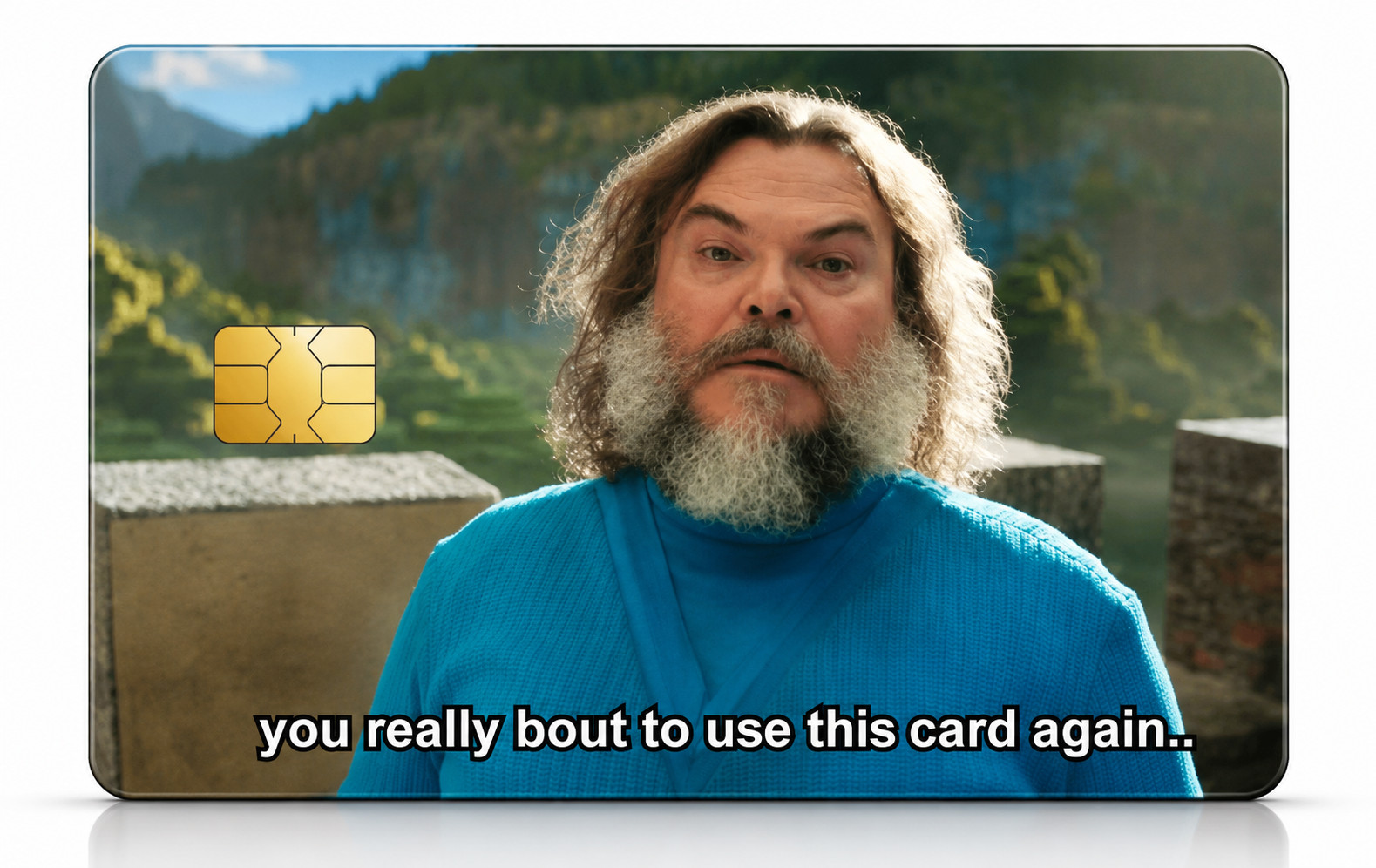 Funny Maxed Out Card Meme Really Use This Card Debit Card Credit Card Skin Vinyl