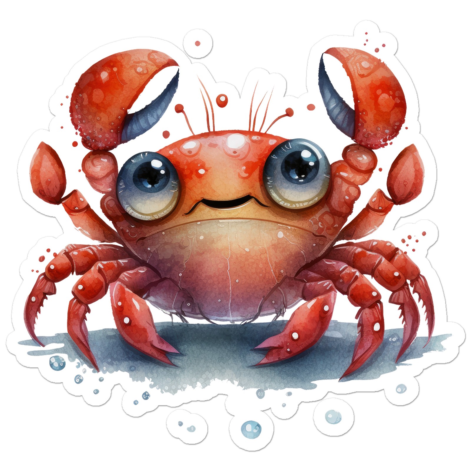 Cute Crab – Vinyl Decal Sticker – Car Window Laptop – ebn9390