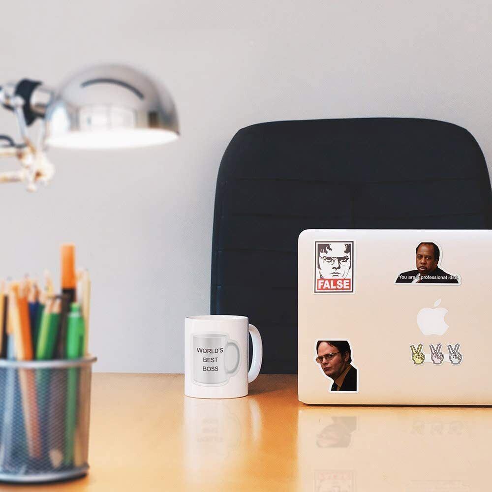 THE OFFICE Vinyl Stickers [B] Quote STITIOUS~FALSE FACE TV Show Waterproof Decal