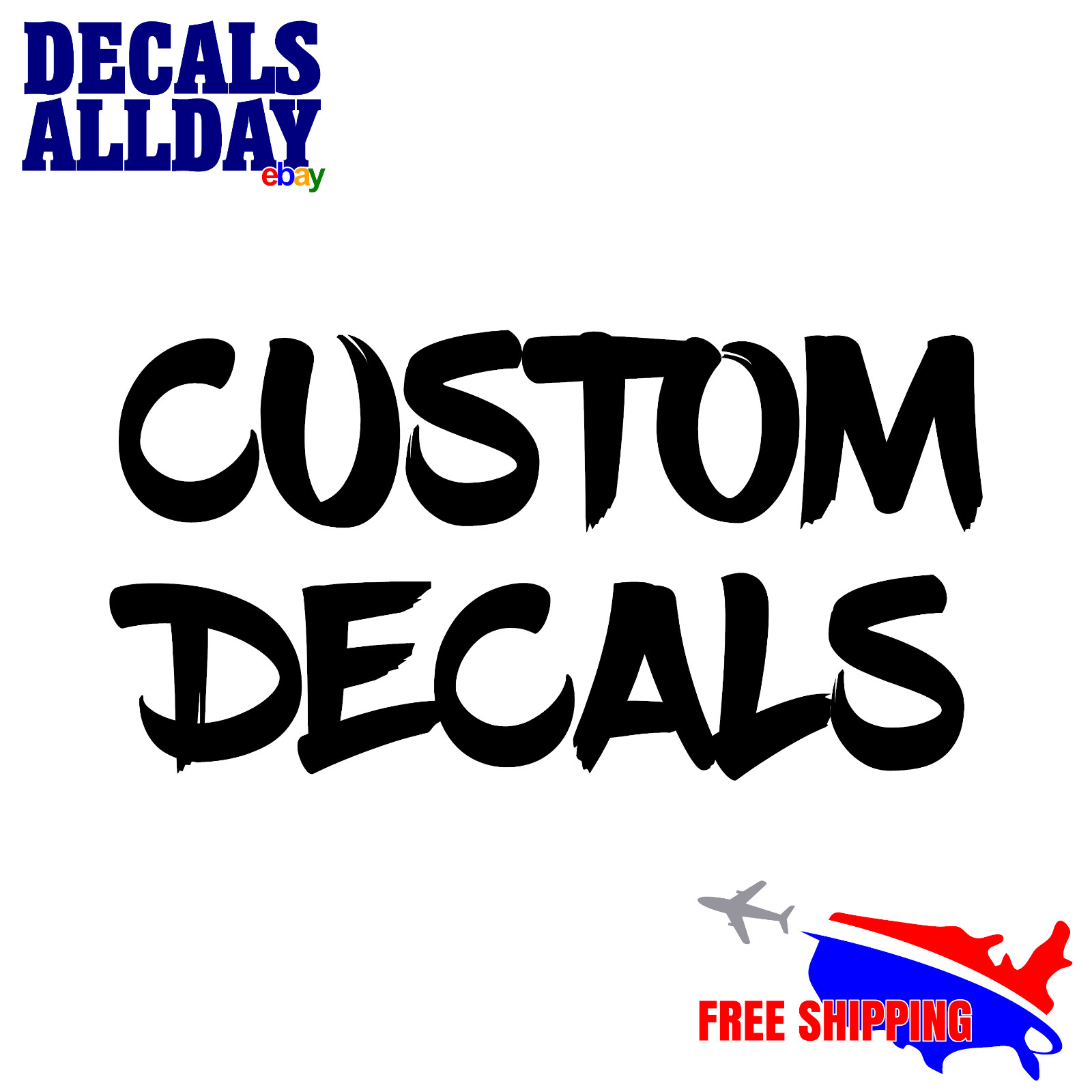 Personalized Custom Decals, Single Line Word or Phrase 6" to 11" in length
