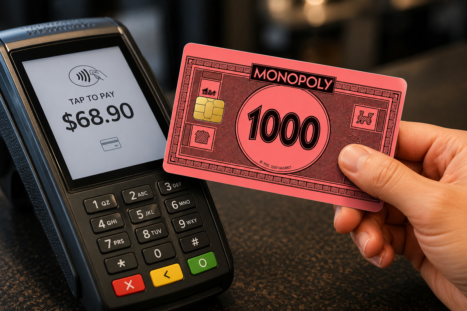 Monopoly Money 1000 Credit Card Skin, Debit Card Covering Vinyl