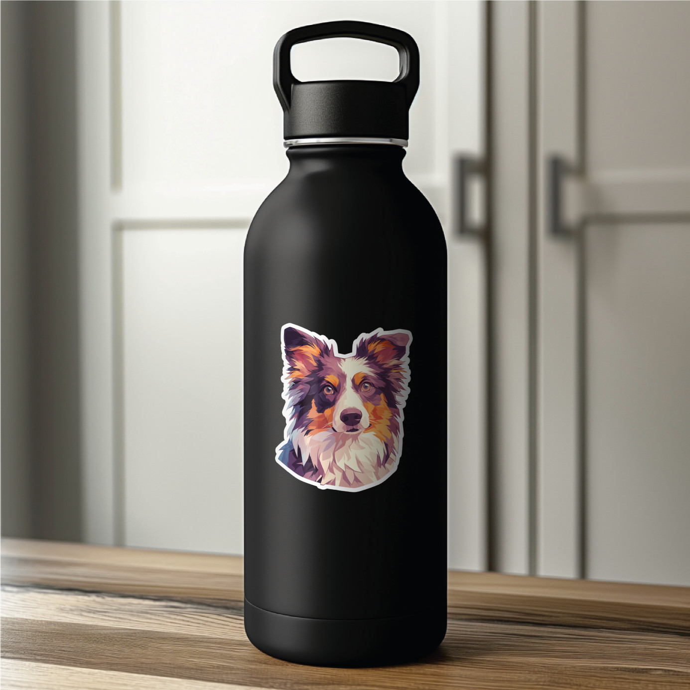 Laminated decal/sticker–UV/Water resistant for in/outdoor use – Dog