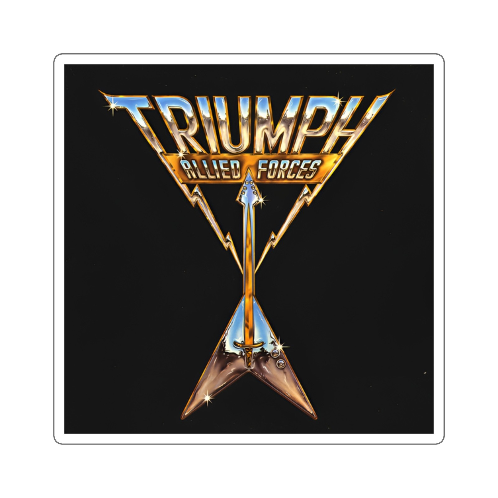 Triumph “Allied Forces” Sticker | Hard Rock Classic Rock Album Decal
