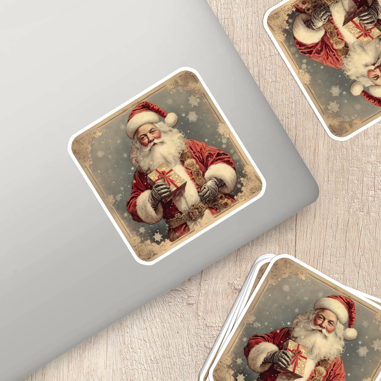 Santa Claus Vinyl Sticker – Bring the Magic of Christmas Anywhere
