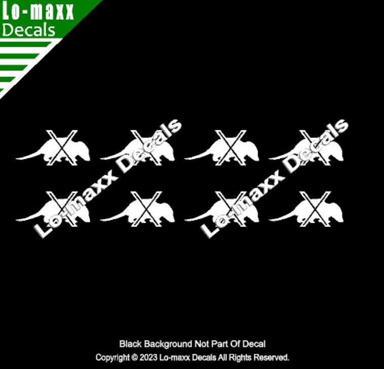 Opossum Kill Markings Tally Car Truck SUV Premium Quality Die Cut Vinyl Decal