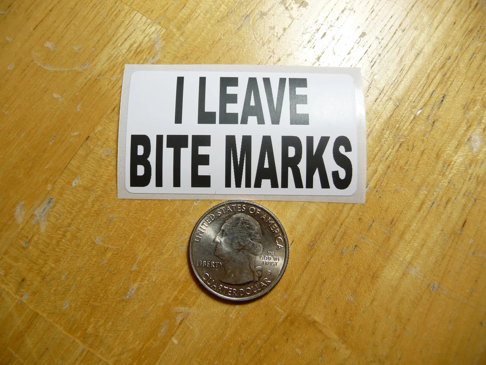 I LEAVE BITE MARKS STICKER DECAL 1 – 50 BULK PACK FUNNY SEXY VAMPIRE ROUGH BDSM