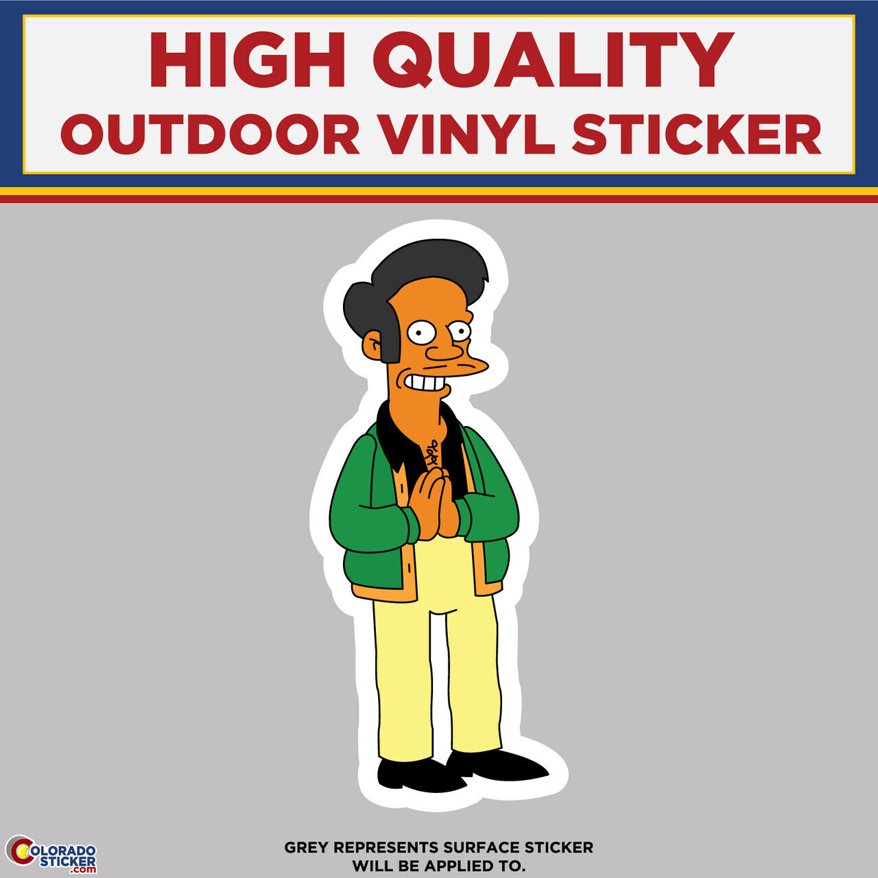 Apu, Kwik-E-Mart, The Simpsons, High Quality Vinyl Stickers