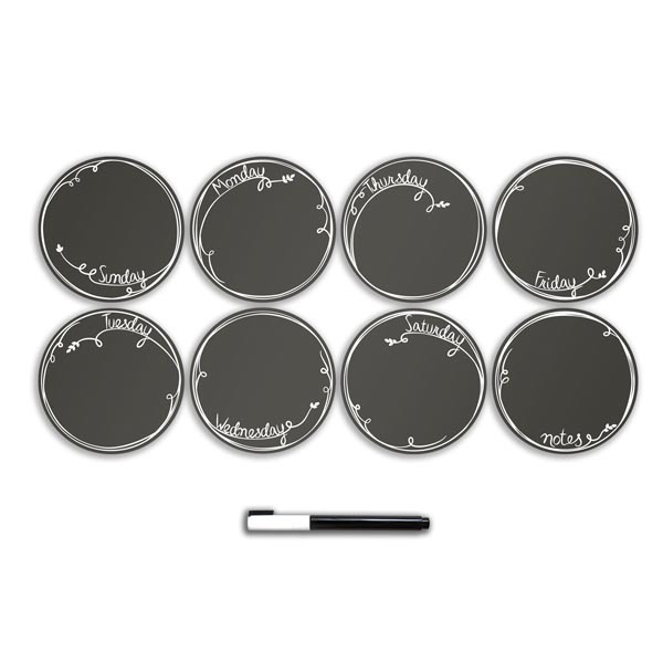 Wall Pops Dry Erase Weekly Calendar 8 dots – eden Free Shipping!!