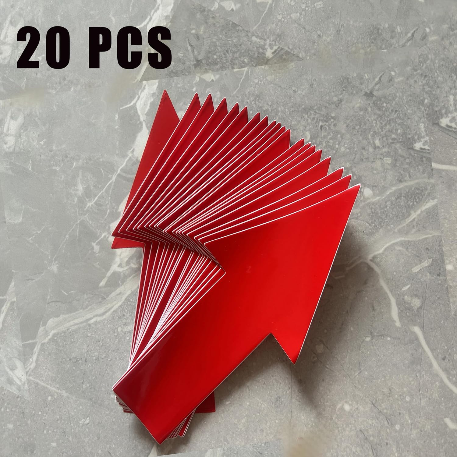 8 x 4 in (10 X 20 CM) Arrow Floor Sticker, PVC Removable Self-Adhesive Arrow Sig