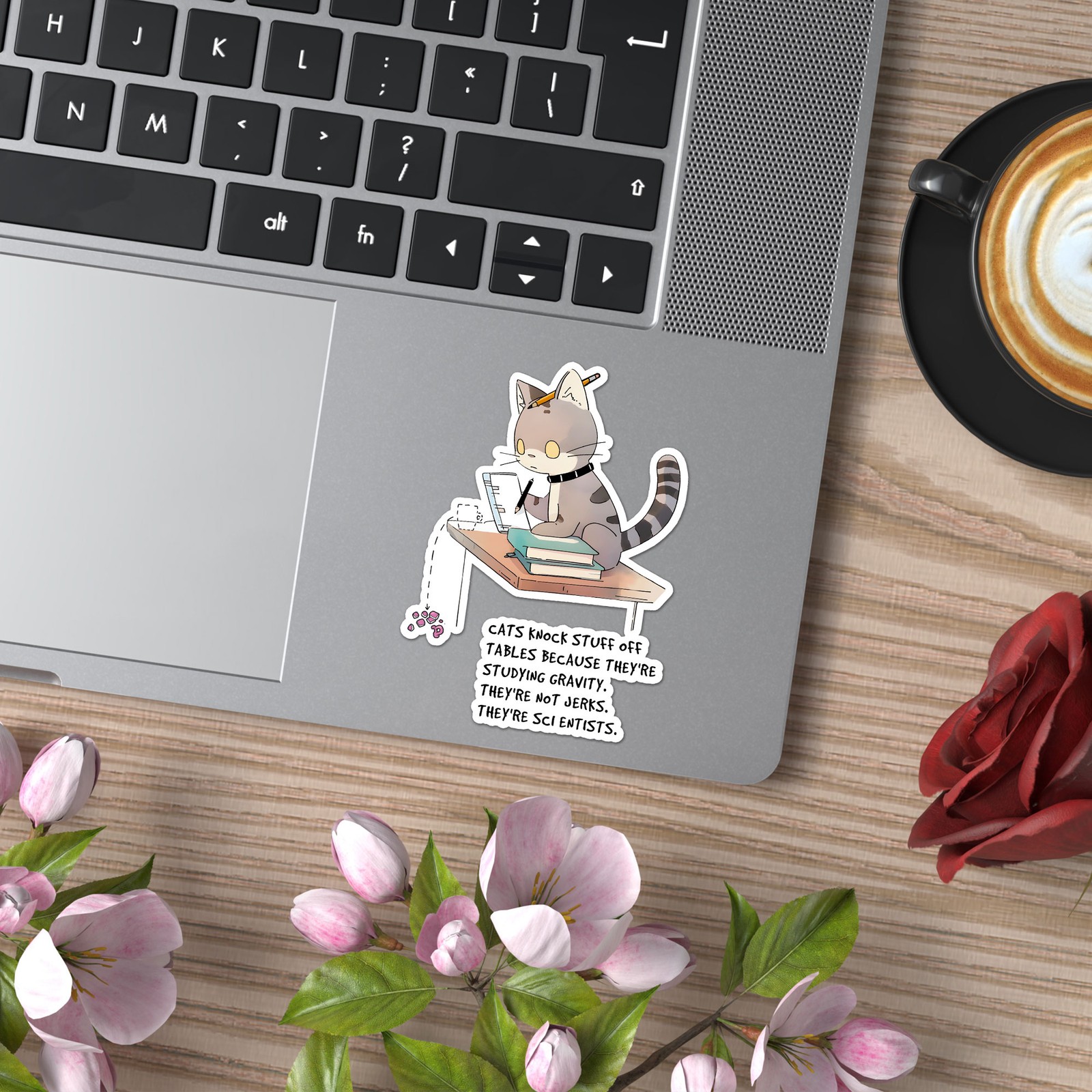 Cats Jerks Scientists – Vinyl Decal Sticker – Car Window Laptop – ebn11349