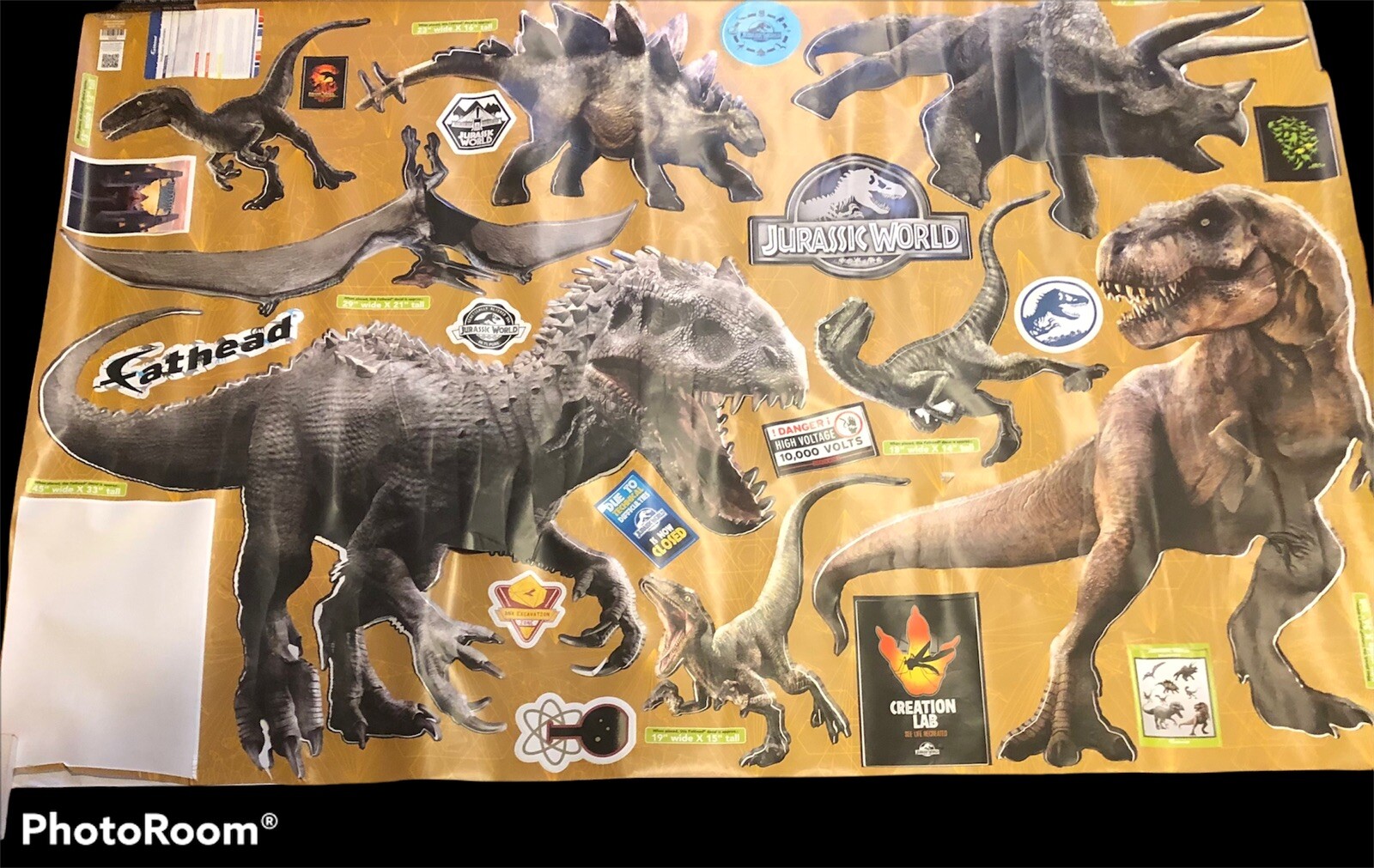 Fathead Jurassic World Large Dinosaur Wall Decals Stickers Discontinued