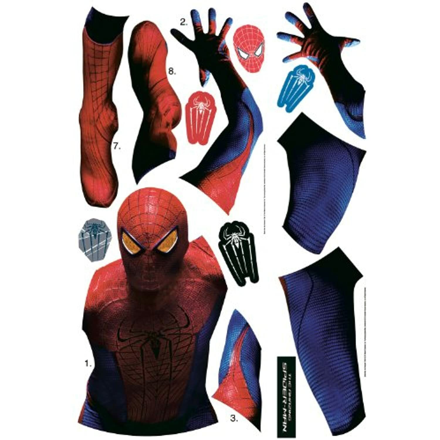 RoomMates RMK1907GM Amazing Spiderman Peel and Stick Giant Wall Decal