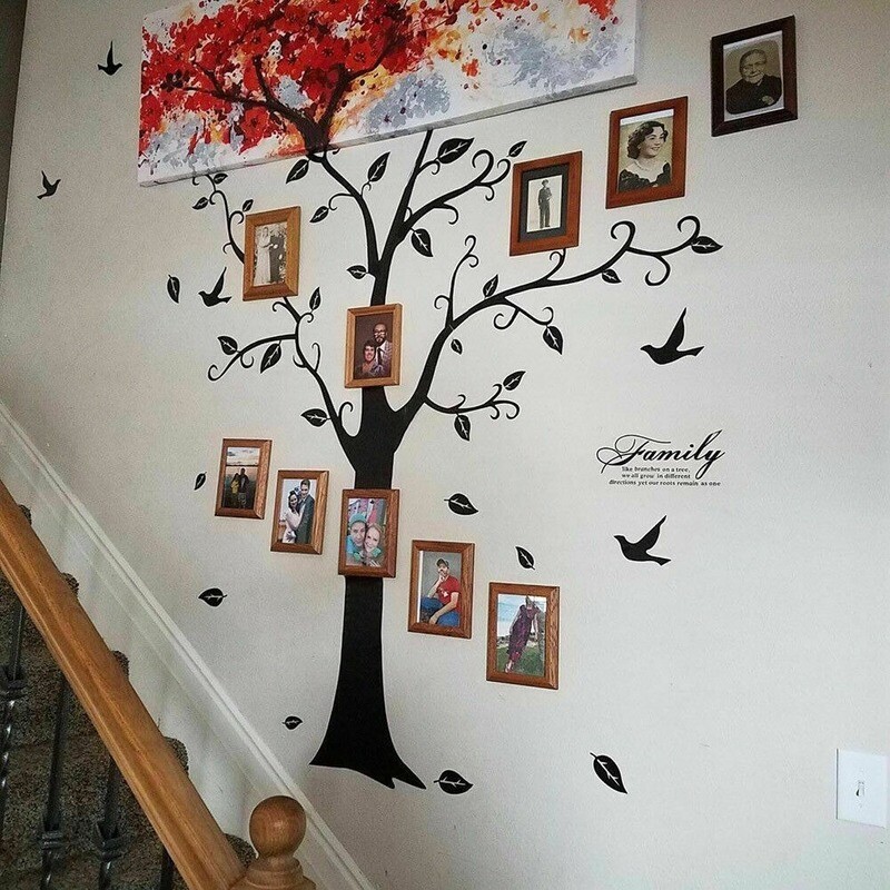 Removable Family Tree Decal Mural Stickers DIY Art-Vinyl Sticker Wall Art Decor