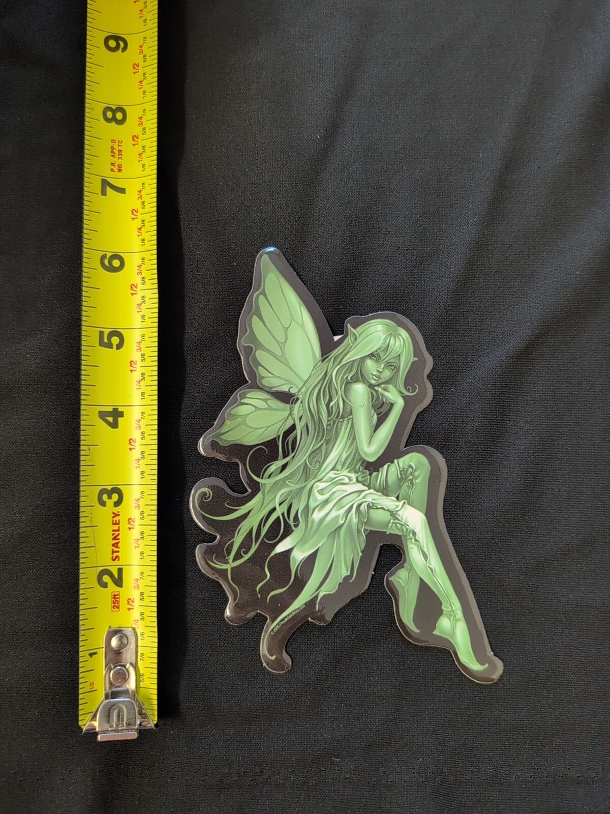 Green Garden Butterfly Fairy Bumper Sticker Vinyl Decal 6”x 5”