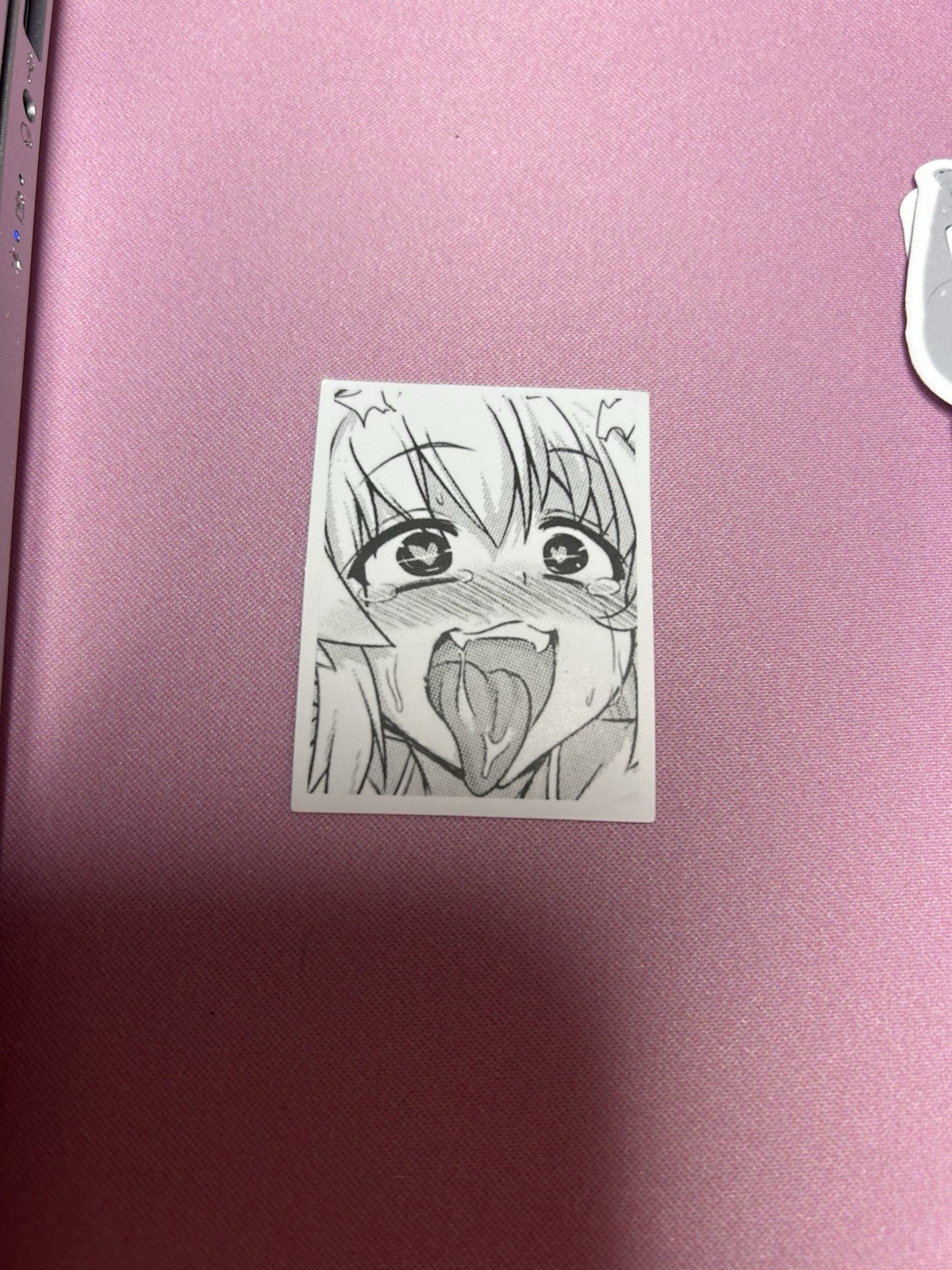 black and white waifu lewd stickers #15