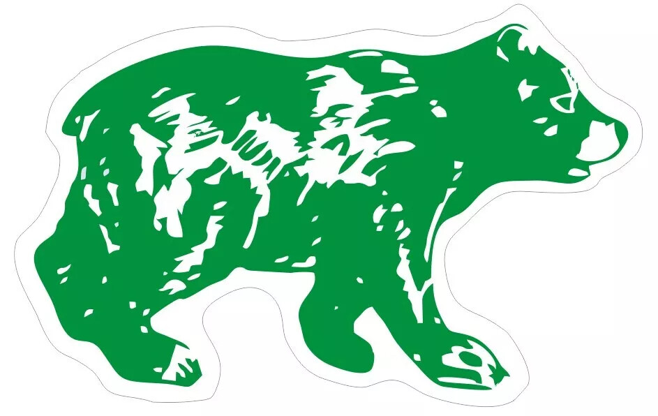 Washington State Patrol Bear Green Sticker R7126
