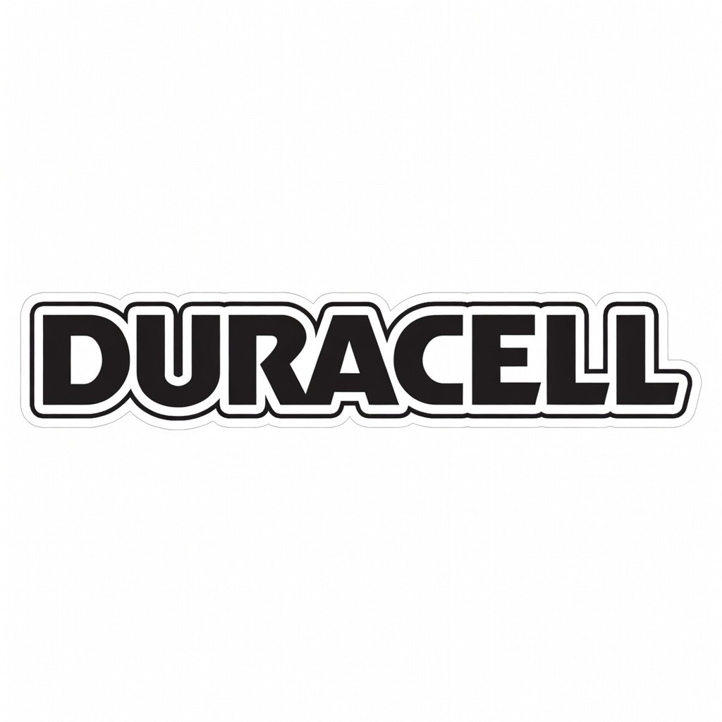 Duracell Logo Waterproof Die-Cut Sticker