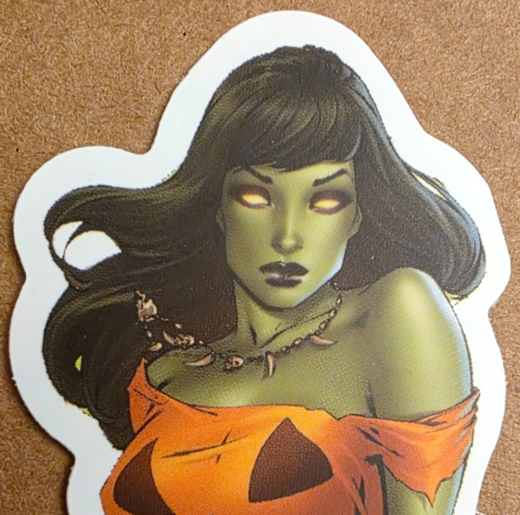 Halloween Sticker Girl Witch Vampire Ghost Beach Bikini Hulk Comic Anime Manga