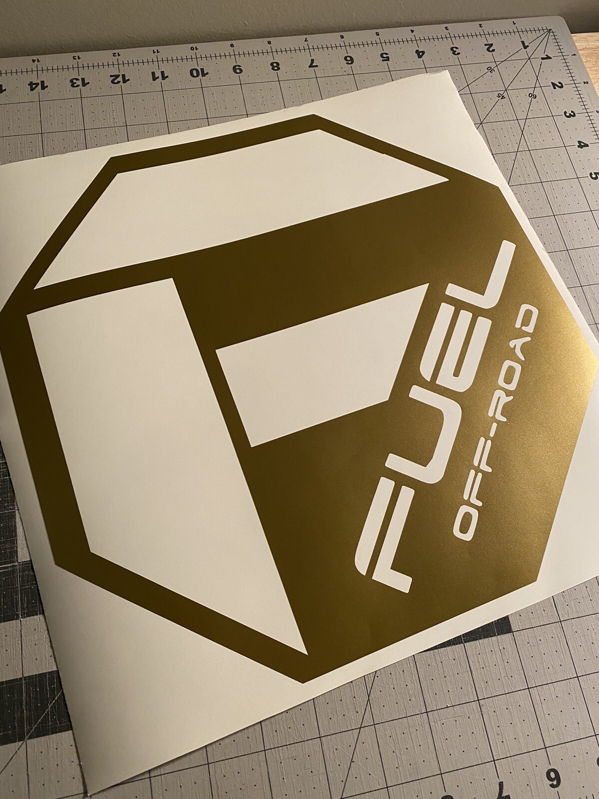 Vinyl Decal for Window – Fuel Off-Road Tires (Logo), Various Sizes & Colors