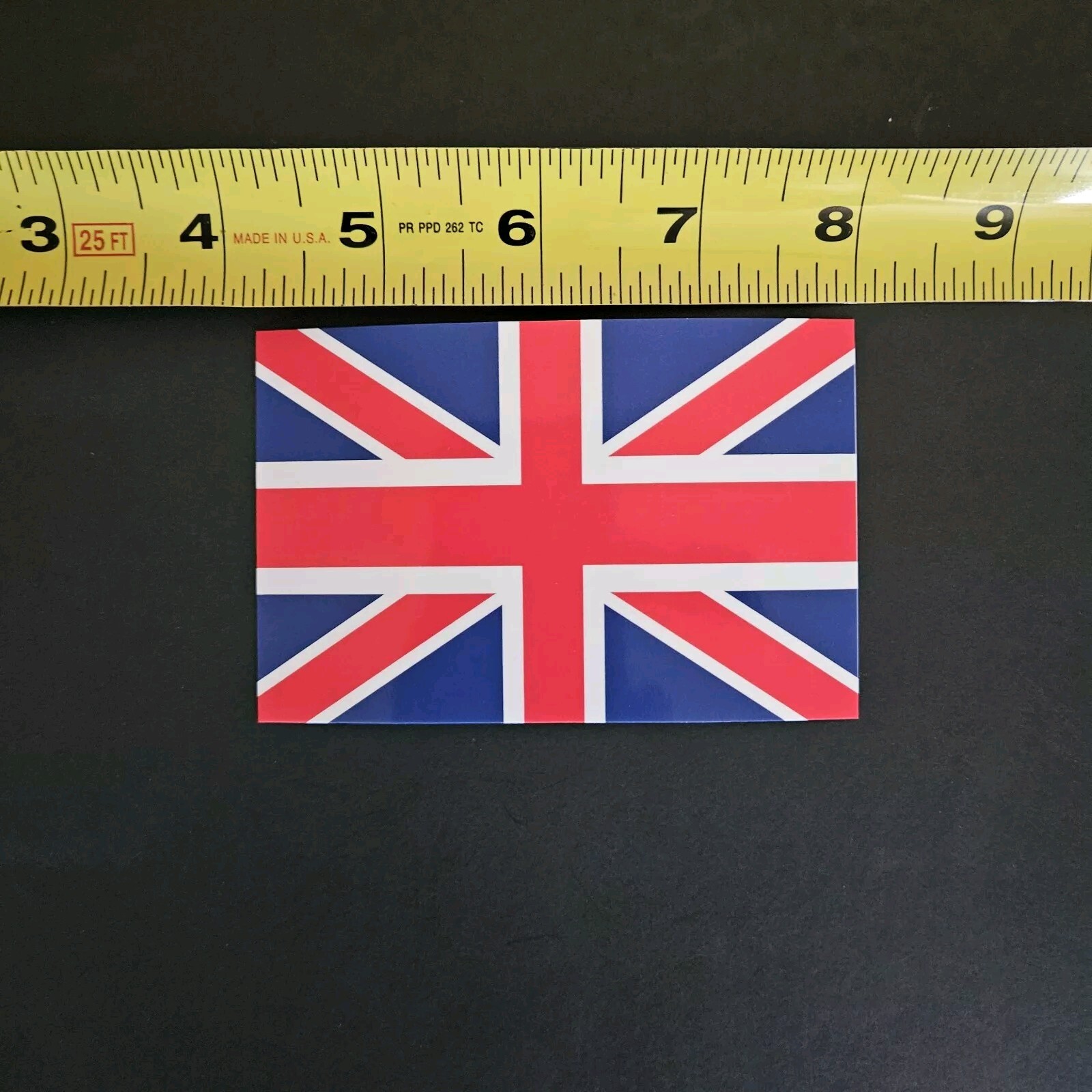 Free Same Day Shipping United Kingdom Union Jack Flag Sticker 4 x 2.75