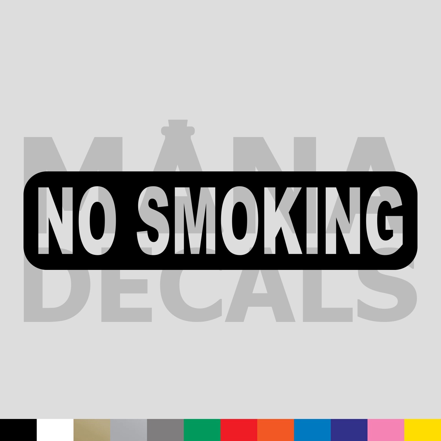 NO SMOKING Vinyl Die Cut Decal Sticker – Smoke Home Business Warning
