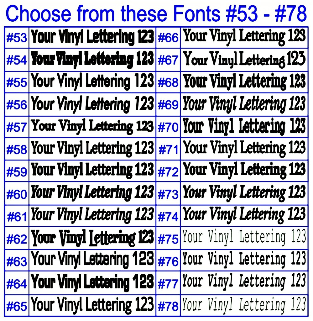 Custom Text Vinyl Decal Personalized Lettering Window Yeti Cup Sticker 10 Sizes