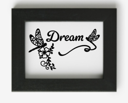 Dragonfly Dream Vinyl Decal Bumper Sticker Car Truck Window Mirror Art Crafts