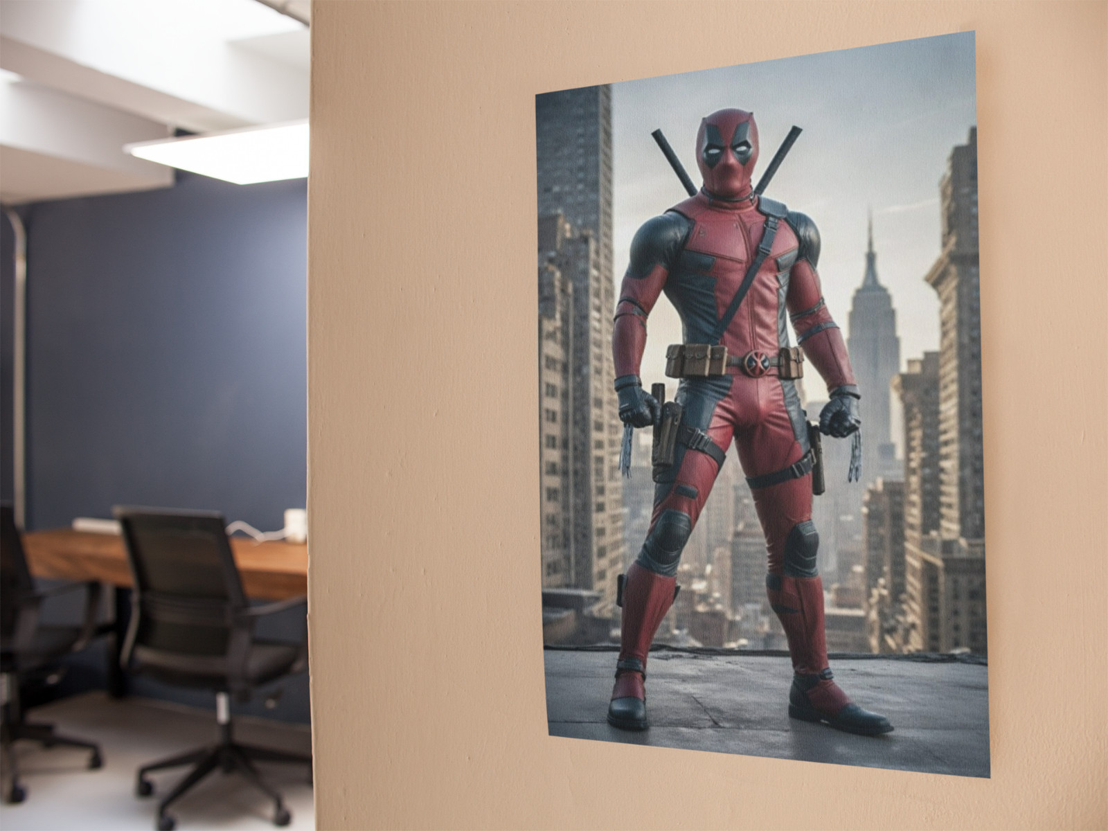 DEADPOOL Comic Wall Vinyl Decal Graphic Poster (Removable Adhesive Backing)