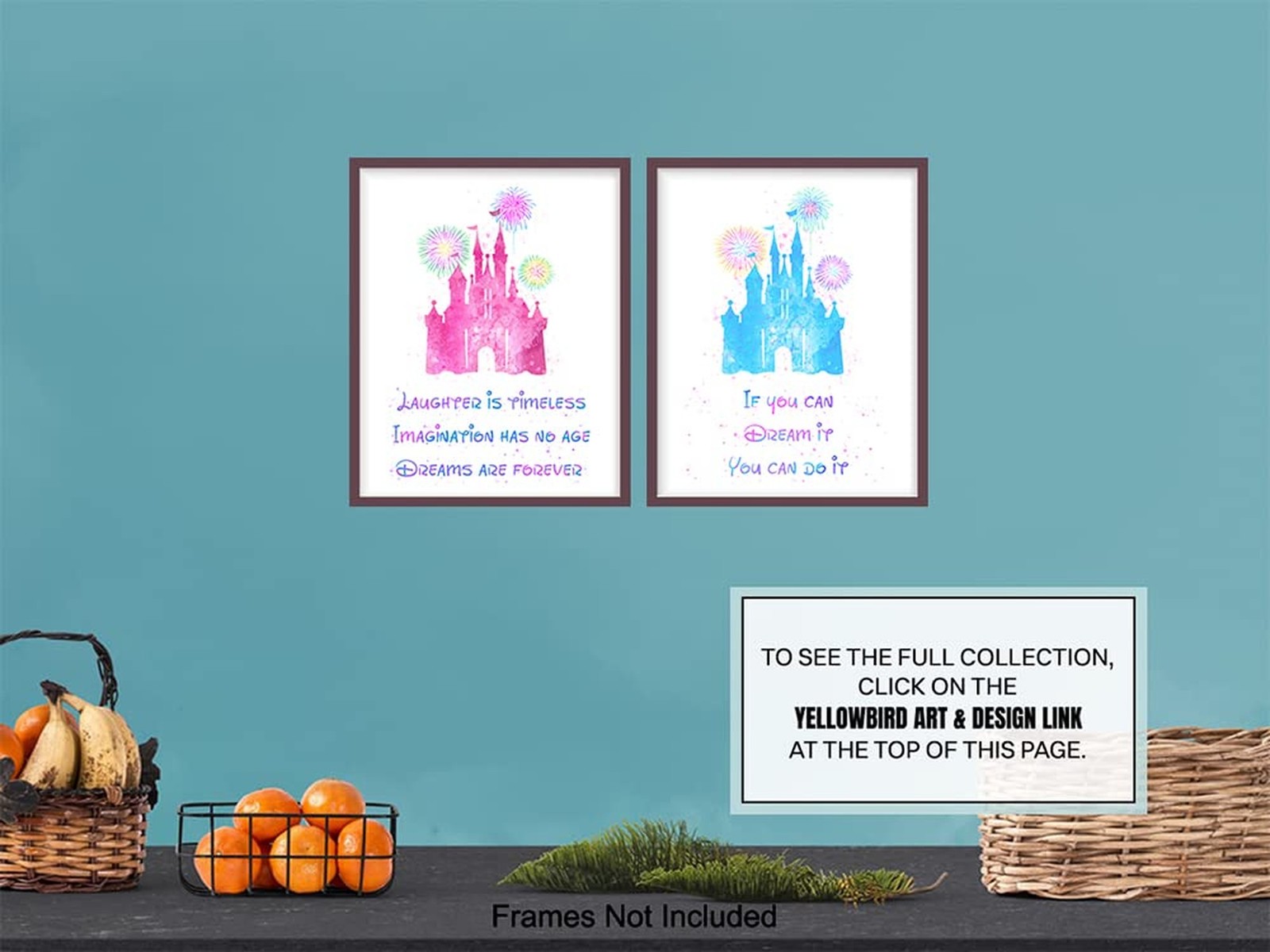 Inspirational Quotes Wall Decor Set – Castle World Motivational Wall Art Room…