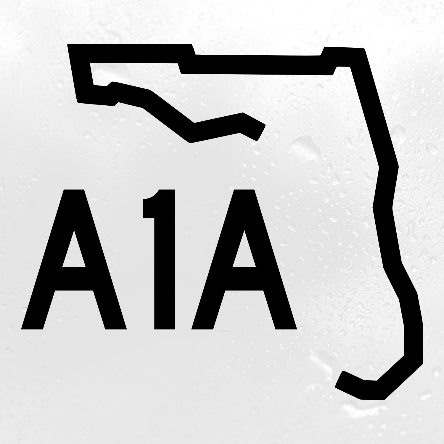 A1A Florida Highway Sign Vinyl Decal – Coastal Road Trip Decor – Multiple Sizes