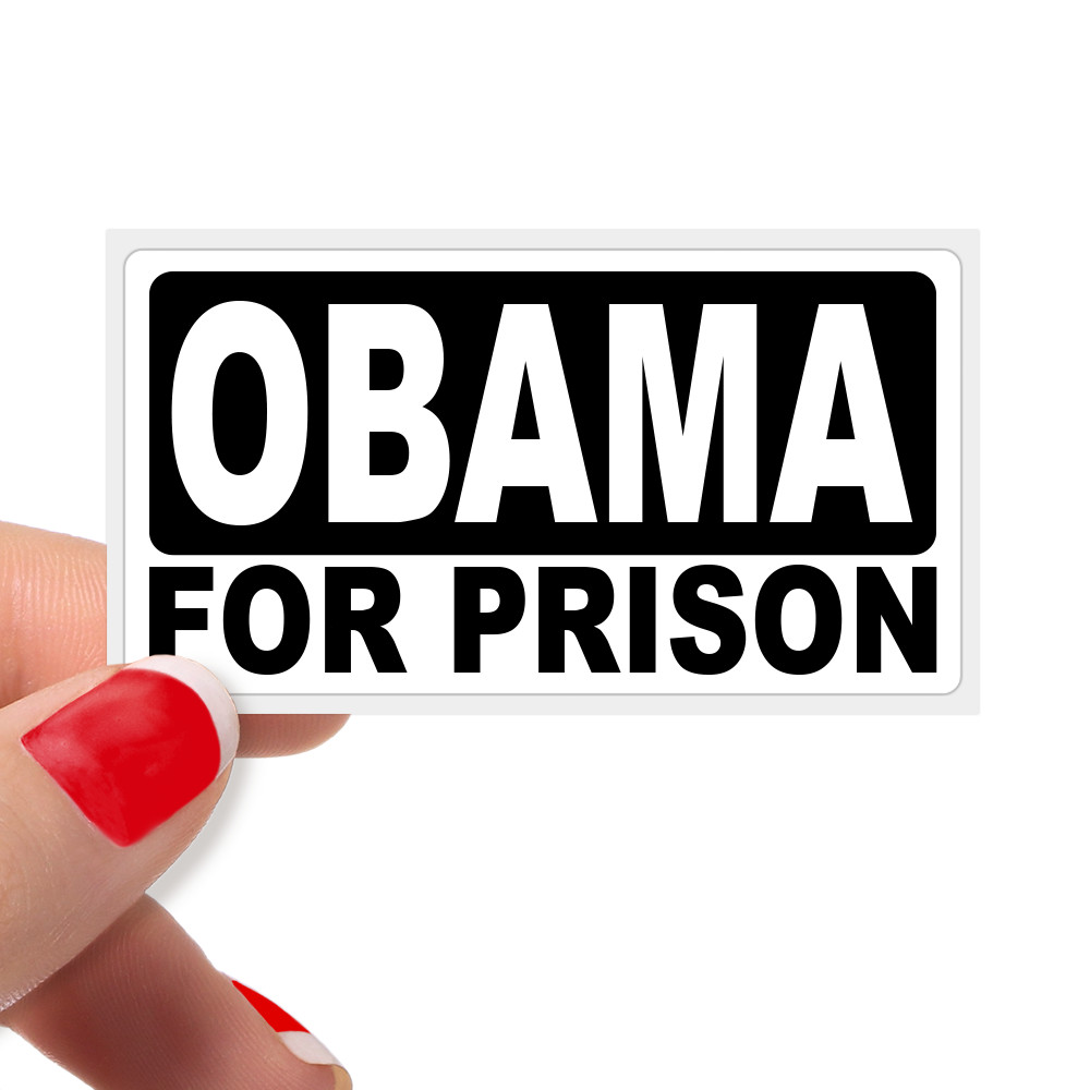 OBAMA FOR PRISON – Bulk 25-250 Pack Protest Stickers