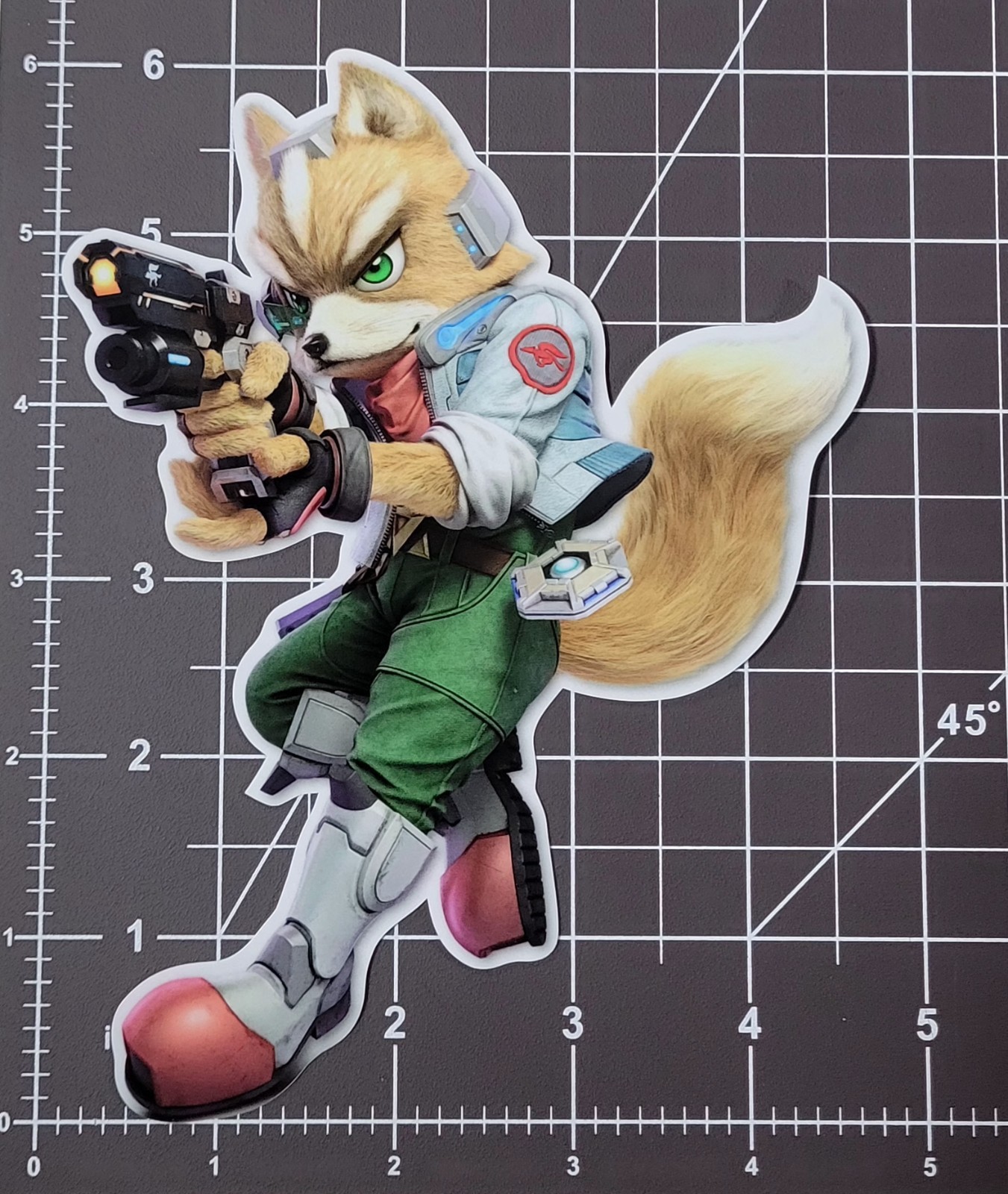 Star Fox V1 Sticker 6" Super Smash