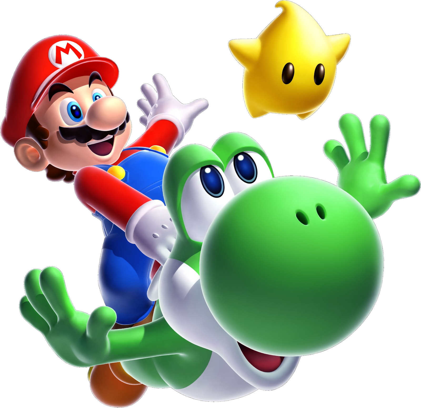 Super mario sticker galaxy riding yoshi nintendo skate cell laptop bumper vinyl