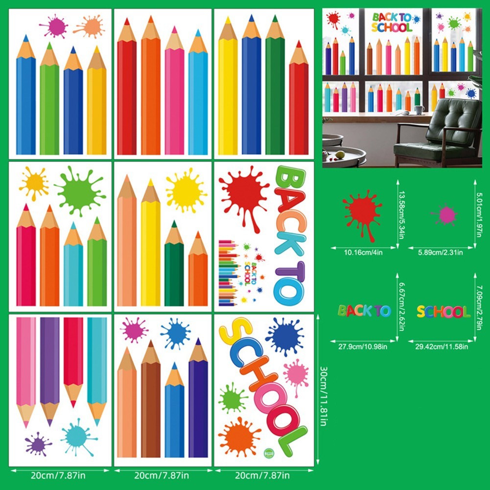 Back To School Decor Colorful Classroom Decor Bright Colors Decorative Stickers