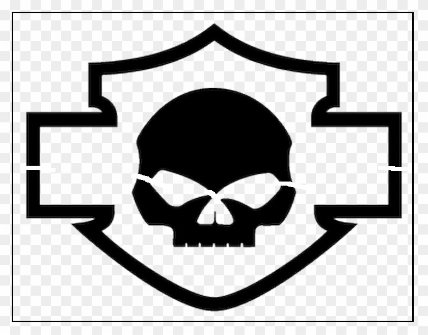 Stencil Harley Skull and Shield Tank for Paint Airbrush reusable 6.5×5