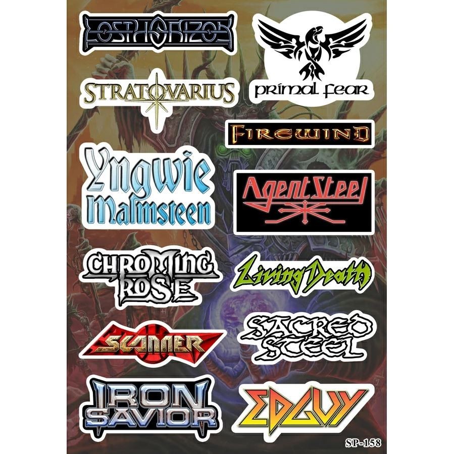 Power Metal Sticker Pack | Edguy Primal Fear Firewind Lost Horizon Iron Savior