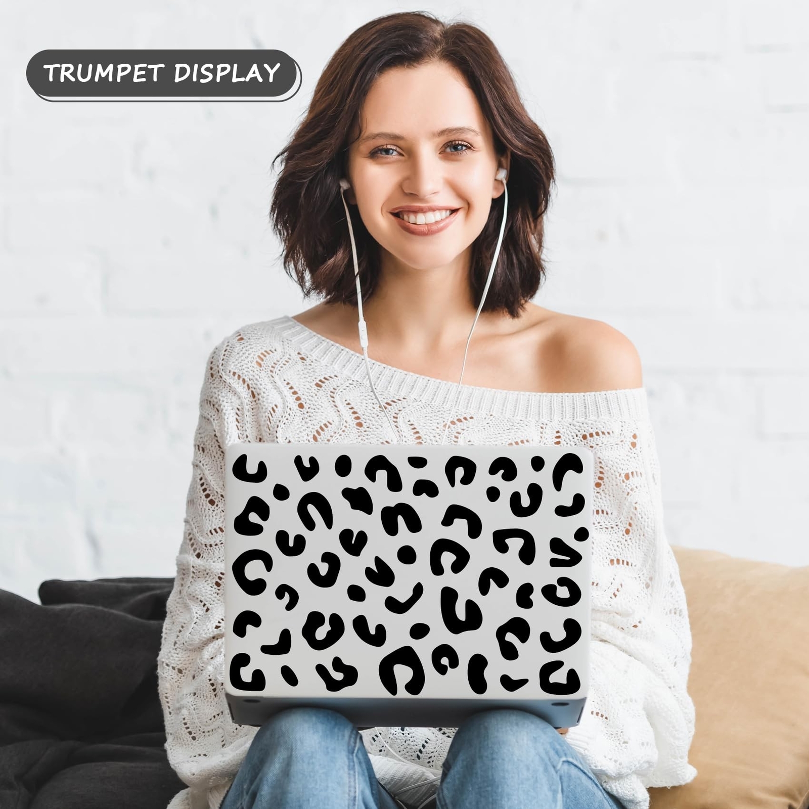 2PCS Leopard Print Cup Stickers – 7.9" X 5.7" and Leopard Wall Decal – 19.3" …