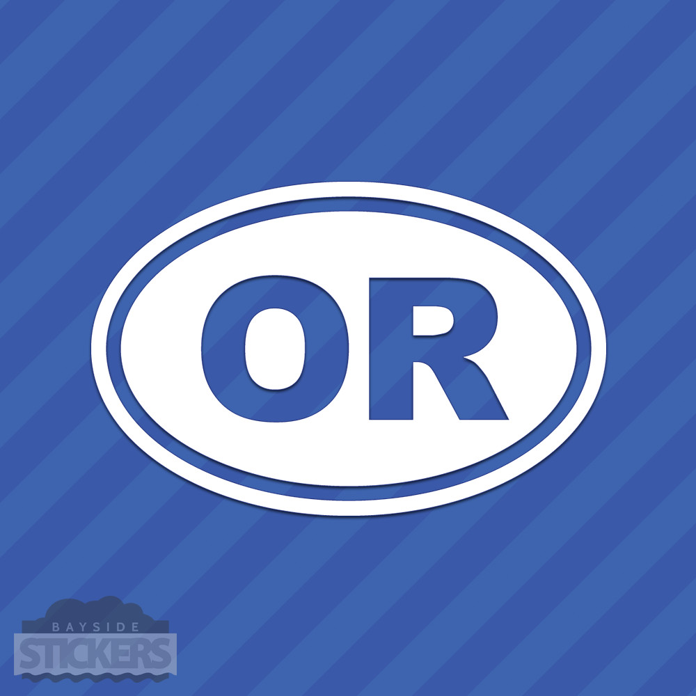 Oregon OR Oval Vinyl Decal Sticker