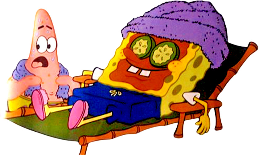 Spongebob SquarePants & Patrick Removable Home Décor 15" Wide WALL STICKER NEW