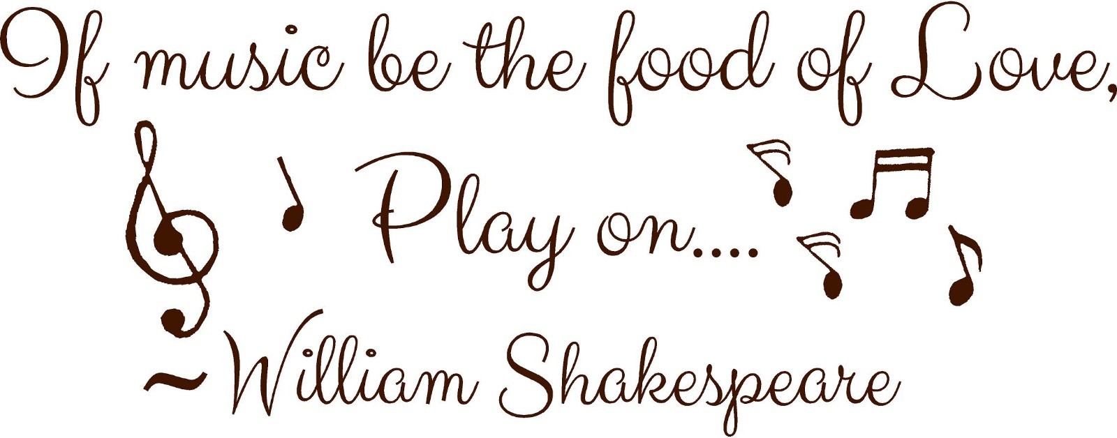 If Music be the Food of Love, Play on William Shakespeare quotes for music lover
