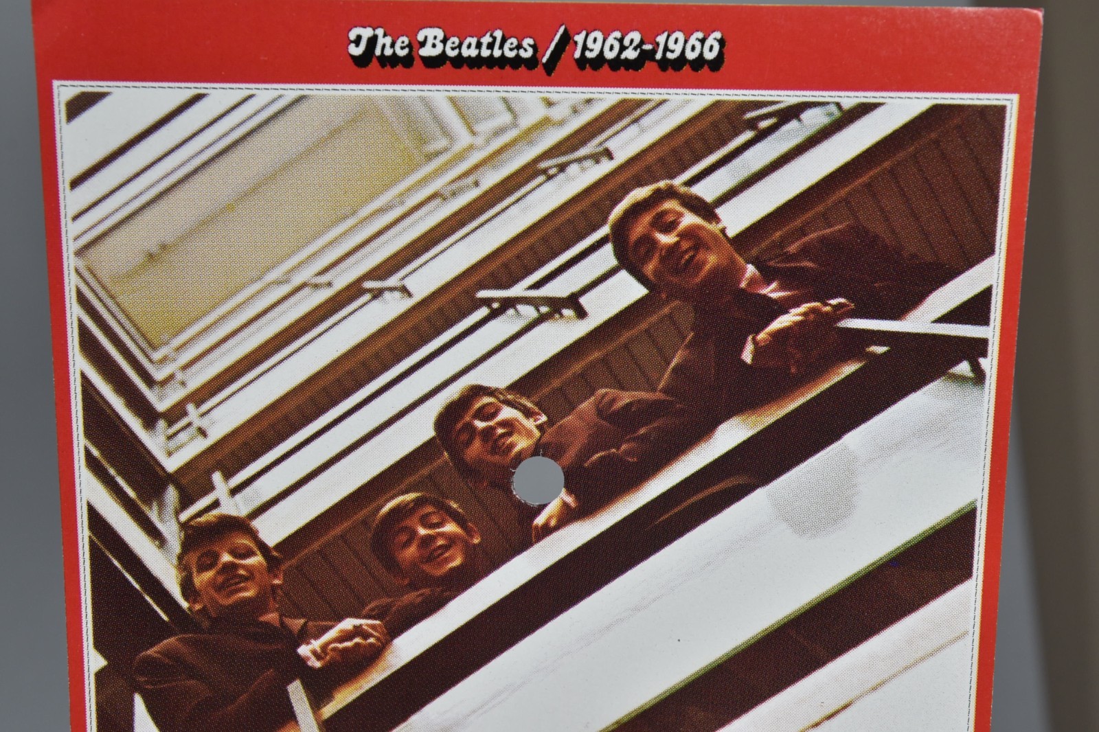 Vintage The Beatles Red Album Cover Art 6" Art Print 45 Record Paper ONLY